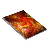 Firestorm Nova Abstrakt Art Notebook Notizblock (Rechte Seite)