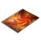 Firestorm Nova Abstrakt Art Notebook Notizblock (Linke Seite)