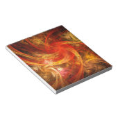Firestorm Nova Abstrakt Art Notepad Notizblock (angewinkelt)