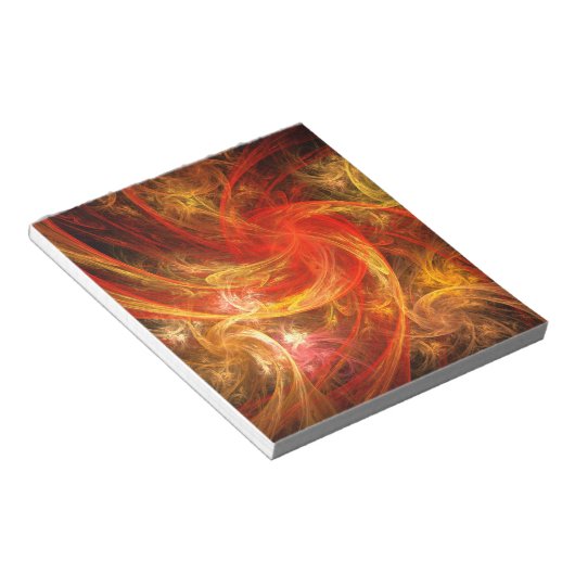 Firestorm Nova Abstrakt Art Notepad Notizblock (angewinkelt)