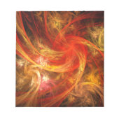 Firestorm Nova Abstrakt Art Notepad Notizblock (Vorderseite)