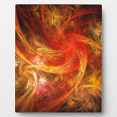 Firestorm Nova Abstrakt Art Plaque Fotoplatte (Vorderseite)