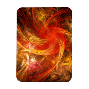 Firestorm Nova Abstrakt Art Premium Magnet