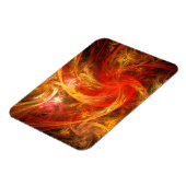 Firestorm Nova Abstrakt Art Premium Magnet (Linke Seite)