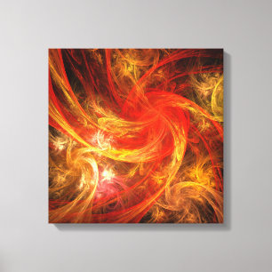 Firestorm Nova Abstrakt Art Quad Canvas Print Leinwanddruck