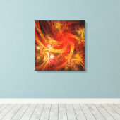 Firestorm Nova Abstrakt Art Quad Canvas Print Leinwanddruck (Insitu (Holzboden))