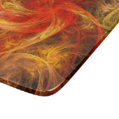 Firestorm Nova Abstrakt Art Rectangle Schneidebrett (Ecke)