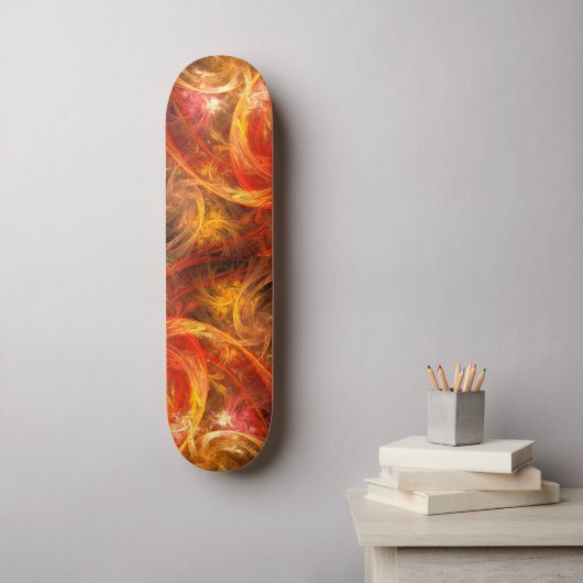 Firestorm Nova Abstrakt Art Skateboard (Wandkunst)