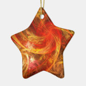 Firestorm Nova Abstrakt Art Star Ornament (Links)