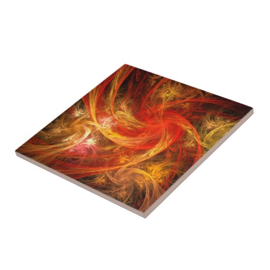 Firestorm Nova Abstrakt Art Tile Fliese (Seite)