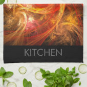 Firestorm Nova Abstrakte Küche Handtuch (Gefaltet)