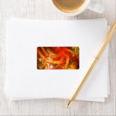 Firestorm Nova Abstrakte Kunst Adressaufkleber (Insitu)