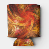 Firestorm Nova Abstrakte Kunst Dosenkühler (Rückseite)