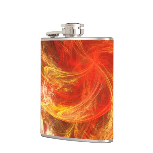 Firestorm Nova Abstrakte Kunst Flachmann (Links)