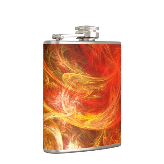 Firestorm Nova Abstrakte Kunst Flachmann (Rechts)