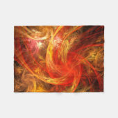 Firestorm Nova Abstrakte Kunst Fleecedecke (Vorderseite (Horizontal))