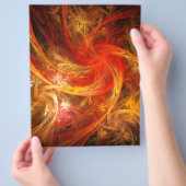 Firestorm Nova Abstrakte Kunst Flyer (Hand)
