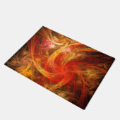 Firestorm Nova Abstrakte Kunst Fußmatte (Schrägansicht)