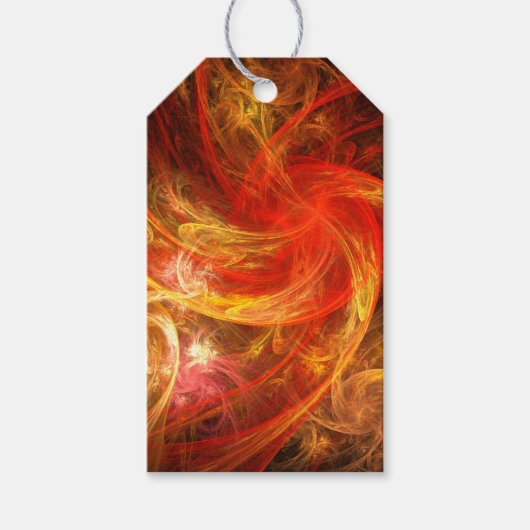 Firestorm Nova Abstrakte Kunst Geschenkanhänger (Vorderseite)