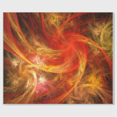 Firestorm Nova Abstrakte Kunst Geschenkpapier (Flach)