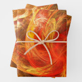 Firestorm Nova Abstrakte Kunst Geschenkpapier Set (Beispiel)