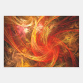 Firestorm Nova Abstrakte Kunst Geschenkpapier Set (Vorderseite)