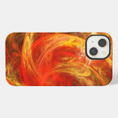 Firestorm Nova Abstrakte Kunst iPhone Hülle (Rückseite (Horizontal))