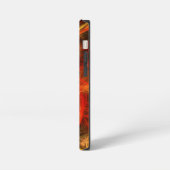 Firestorm Nova Abstrakte Kunst iPhone Hülle (Linke Seite)