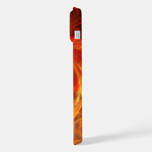 Firestorm Nova Abstrakte Kunst iPhone Hülle (Linke Seite)