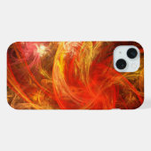 Firestorm Nova Abstrakte Kunst iPhone Hülle (Rückseite (Horizontal))