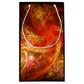 Firestorm Nova Abstrakte Kunst Kleine Geschenktüte (Rückseite)