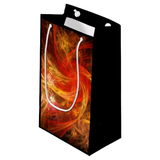 Firestorm Nova Abstrakte Kunst Kleine Geschenktüte (Vorderseite Schrägansicht)