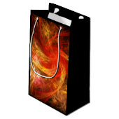 Firestorm Nova Abstrakte Kunst Kleine Geschenktüte (Rückseite Schrägansicht)