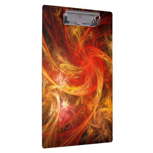 Firestorm Nova Abstrakte Kunst Klemmbrett (Rechts)