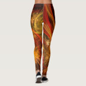 Firestorm Nova Abstrakte Kunst Leggings (Rückseite)