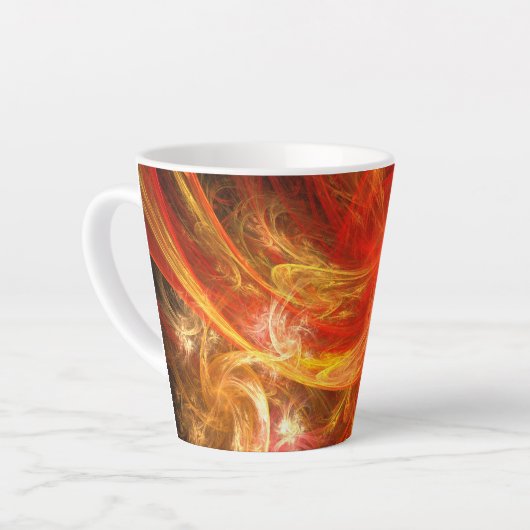 Firestorm Nova Abstrakte Kunst Milchtasse (Linke Ecke)