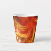 Firestorm Nova Abstrakte Kunst Milchtasse (Vorderseite)