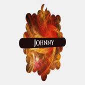 Firestorm Nova Abstrakte Kunst Ornament Karte (Rechts)