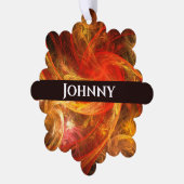 Firestorm Nova Abstrakte Kunst Ornament Karte (Linke Ecke)