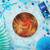 Firestorm Nova Abstrakte Kunst Pappteller (Party)