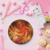 Firestorm Nova Abstrakte Kunst Pappteller (Party)