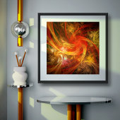 Firestorm Nova Abstrakte Kunst Poster