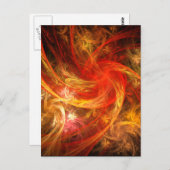 Firestorm Nova Abstrakte Kunst Postkarte (Vorne/Hinten)