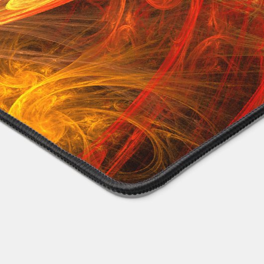 Firestorm Nova Abstrakte Kunst Schreibtischunterlage (Ecke)