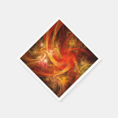 Firestorm Nova Abstrakte Kunst Serviette (Ecke)