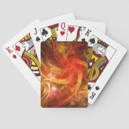 Firestorm Nova Abstrakte Kunst Spielkarten