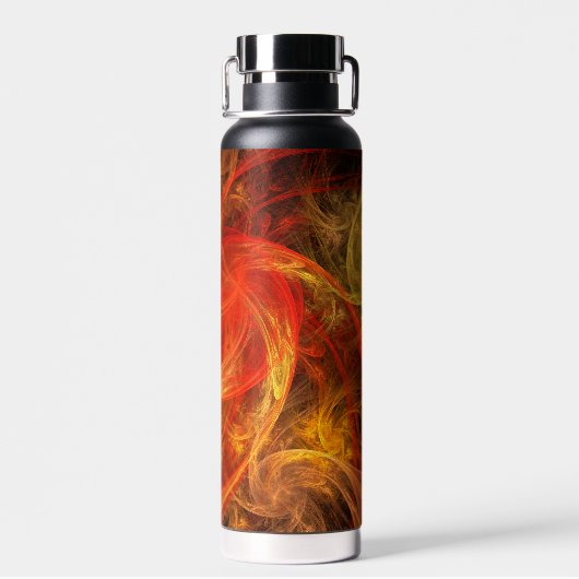 Firestorm Nova Abstrakte Kunst Trinkflasche (Rückseite)