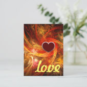 Firestorm Nova Liebe Postkarte (Stehend Vorderseite)