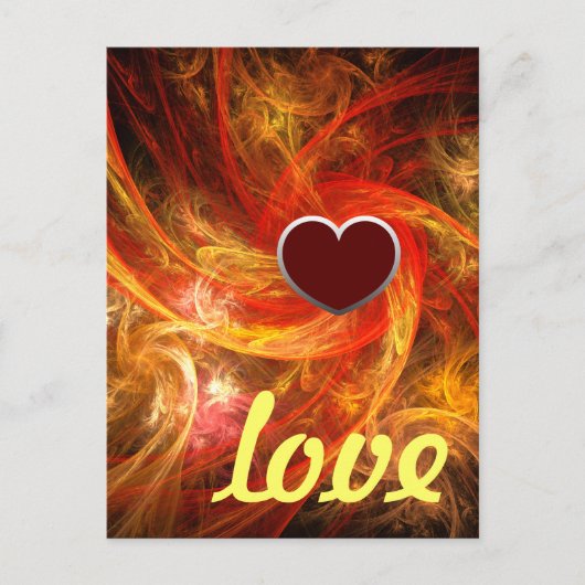 Firestorm Nova Liebe Postkarte (Vorderseite)