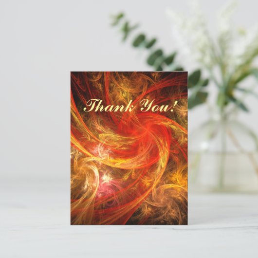 Firestorm Nova Vielen Dank Postcard Postkarte (Stehend Vorderseite)